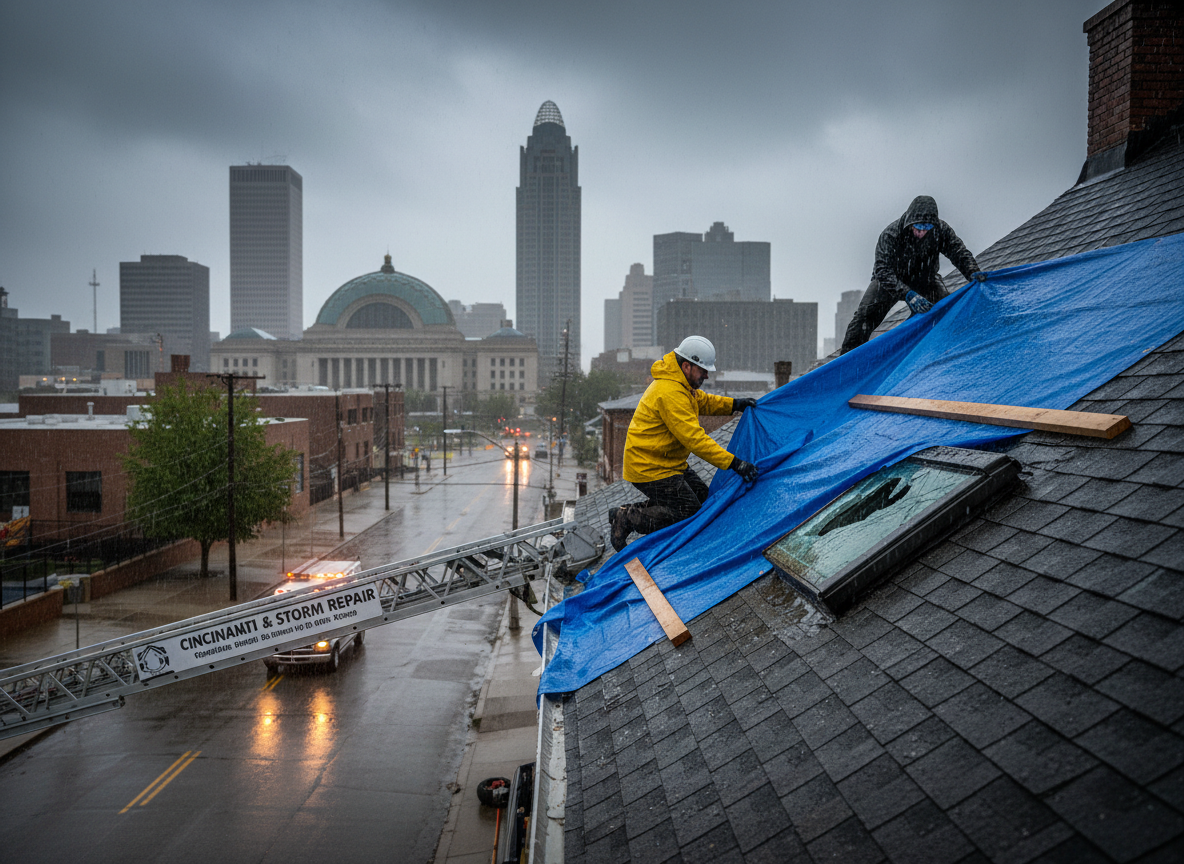 Roofing contractor in Over-the-Rhine