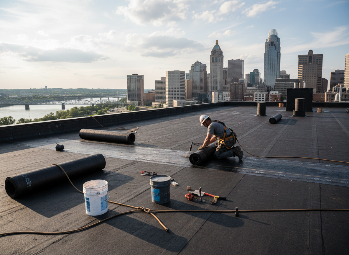 Flat Roof Repair in Cincinnati, OH